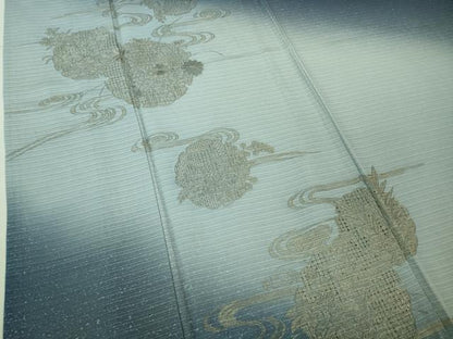 平和屋着物■極上　夏物　中国三大刺繍　スワトウ刺繍　汕頭刺繍　総刺繍　訪問着　絽　雪輪花文　暈し染め　逸品　未使用　DZAA8382kh5