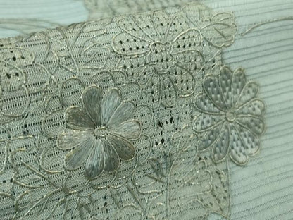 平和屋着物■極上　夏物　中国三大刺繍　スワトウ刺繍　汕頭刺繍　総刺繍　訪問着　絽　雪輪花文　暈し染め　逸品　未使用　DZAA8382kh5