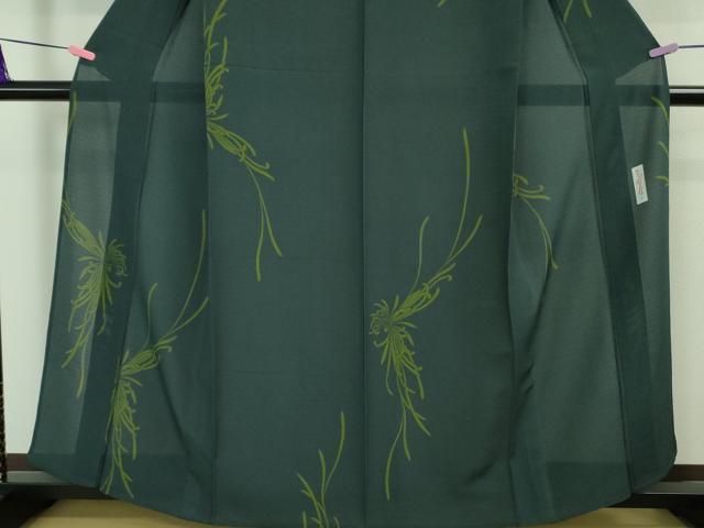 平和屋着物■極上　夏物　世界的人形師　辻村寿三郎　ジュサブロー　小紋　絽　乱菊　褐返色地　逸品　DZAA8385kh5
