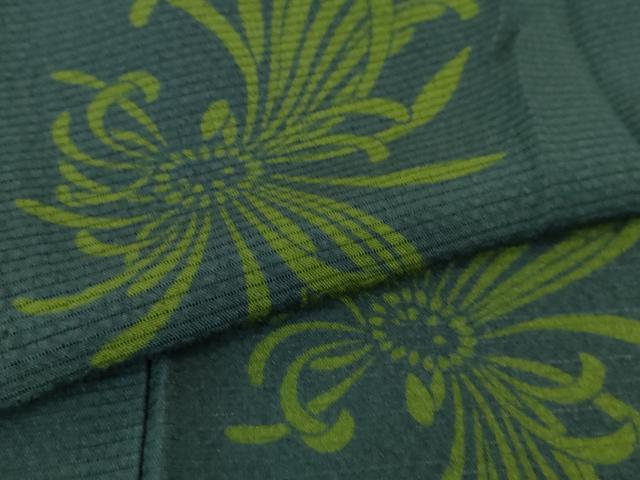 平和屋着物■極上　夏物　世界的人形師　辻村寿三郎　ジュサブロー　小紋　絽　乱菊　褐返色地　逸品　DZAA8385kh5