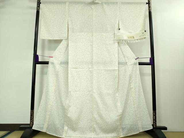 平和屋本店＊極上 夏物 染織の名門 しょうざん 生紬 唐草文 証紙付き 逸品 未使用 DZAA8386kh5