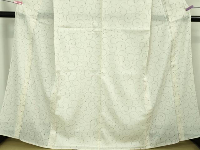 平和屋本店＊極上 夏物 染織の名門 しょうざん 生紬 唐草文 証紙付き 逸品 未使用 DZAA8386kh5