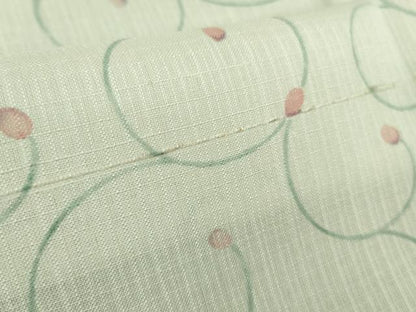 平和屋本店＊極上 夏物 染織の名門 しょうざん 生紬 唐草文 証紙付き 逸品 未使用 DZAA8386kh5