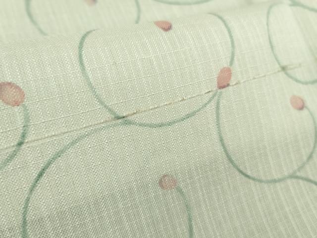 平和屋本店＊極上 夏物 染織の名門 しょうざん 生紬 唐草文 証紙付き 逸品 未使用 DZAA8386kh5