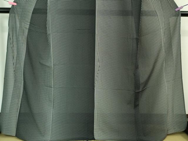 平和屋着物＊極上 夏物 小紋 絽 色紙並べ 黒×白 逸品 未使用 DZAA8391kh5