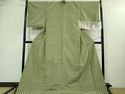 平和屋本店●極上　本場琉球絣　手おり　大城織物謹製　ロング丈　証紙付き　逸品　DZAA8394kh5