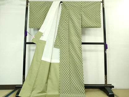 平和屋本店●極上　本場琉球絣　手おり　大城織物謹製　ロング丈　証紙付き　逸品　DZAA8394kh5
