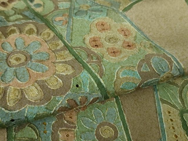 平和屋本店■極上　中国三大刺繍　スワトウ刺繍　汕頭刺繍　小紋　鬘帯花文　逸品　DZAA8398kh5
