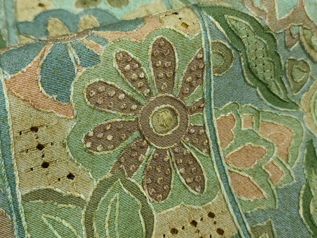 平和屋本店■極上　中国三大刺繍　スワトウ刺繍　汕頭刺繍　小紋　鬘帯花文　逸品　DZAA8398kh5