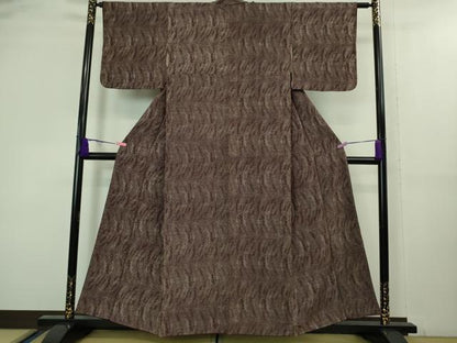 平和屋本店■極上　浦野理一　江戸小紋　吉祥文　似せ紫色地　逸品　DZAA8407kh5