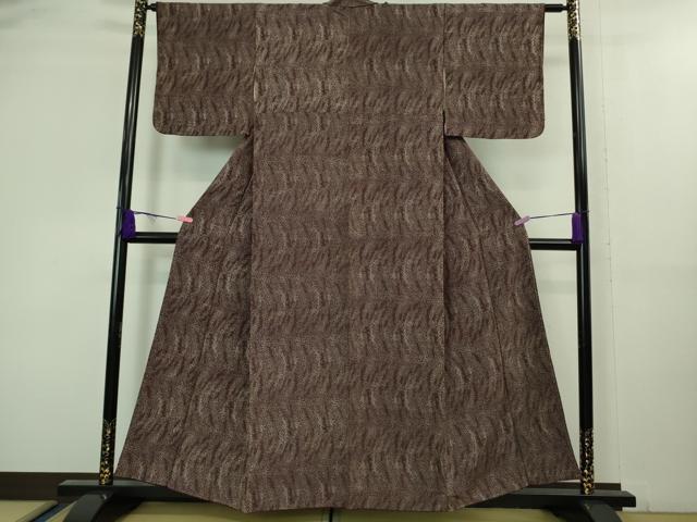 平和屋本店■極上　浦野理一　江戸小紋　吉祥文　似せ紫色地　逸品　DZAA8407kh5