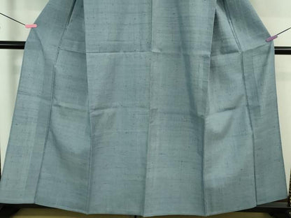 平和屋着物▽極上 染織の名門 しょうざん 生紬 単衣 色無地 青藤色 逸品 未使用 DZAA8421kh5