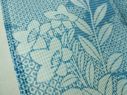 平和屋本店■極上　夏物　竺仙　絹紅梅　浴衣　桔梗　反端付き　逸品　DZAA8427kh5