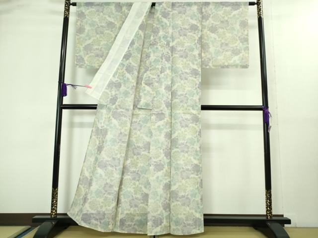 平和屋着物＊極上 夏物 紗紬 薔薇 バラ 逸品 未使用 DZAA8428kh5