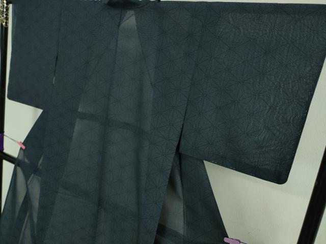 平和屋着物＊極上 夏物 本場大島紬 夏大島 麻の葉 逸品 未使用 DZAA8429kh5