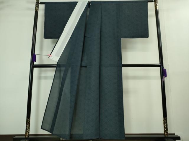 平和屋着物＊極上 夏物 本場大島紬 夏大島 麻の葉 逸品 未使用 DZAA8429kh5