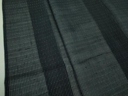 平和屋着物＊極上 夏物 紗紬 間道 濃紺地 逸品 未使用 DZAA8433kh5