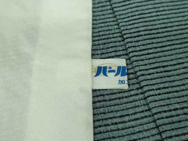 平和屋着物■極上　夏物　世界的人形師　辻村寿三郎　ジュサブロー　小紋　絽縮緬　絣柄　濃紺地　逸品　DZAA8438kh5