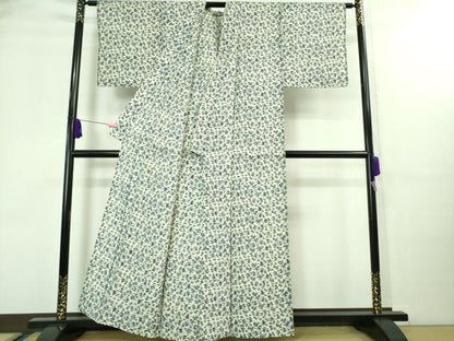 平和屋着物＊極上 夏物 浦野理一 型染 小紋 絽 松花文 逸品 DZAA8446kh5