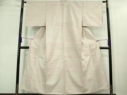 平和屋着物▽極上 紅花紬 米沢 単衣 逸品 DZAA8473kh5