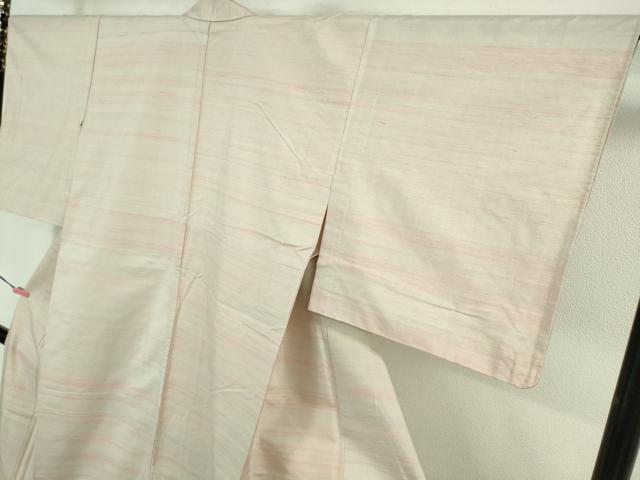 平和屋着物▽極上 紅花紬 米沢 単衣 逸品 DZAA8473kh5