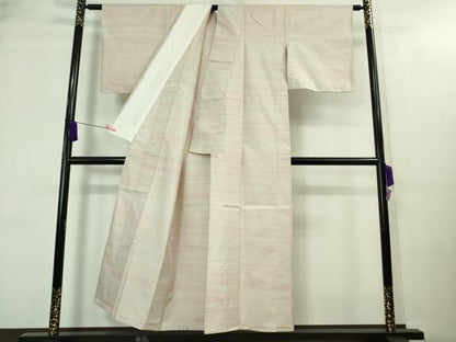 平和屋着物▽極上 紅花紬 米沢 単衣 逸品 DZAA8473kh5