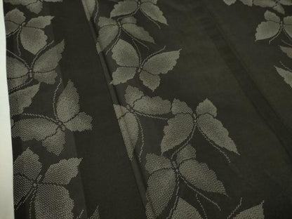 平和屋着物＊極上 夏物 本場大島紬 夏大島 7マルキ 舞蝶文 黒地 逸品 DZAA8479kh5