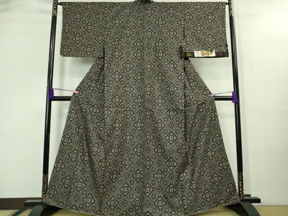 平和屋着物■希少　本場大島紬　龍郷絣　武島トヨ子作　証紙付き　逸品　未使用　DZAA8483kh5