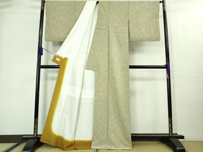 平和屋着物■極上　洗える最高級着物　＜英＞はなぶさ謹製　小紋　切嵌　逸品　DZAA8484kh5