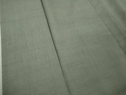 平和屋本店■希少　士乎路紬　単衣　色無地　蝋色　証紙付き　逸品　DZAA8485kh5