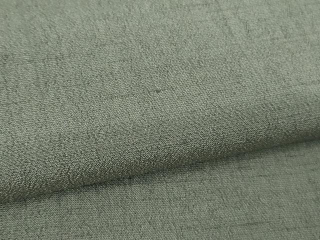 平和屋本店■希少　士乎路紬　単衣　色無地　蝋色　証紙付き　逸品　DZAA8485kh5