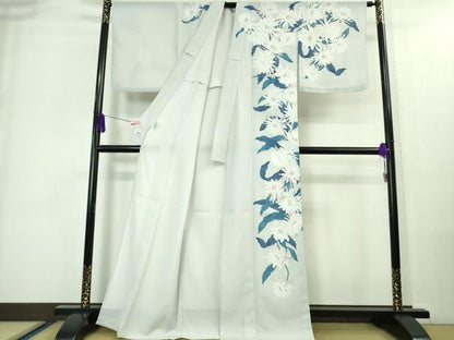 平和屋着物■極上　夏物　撫松庵　セオアルファ　訪問着　月下美人　月白色地　洗える着物　逸品　DZAA8486kh5