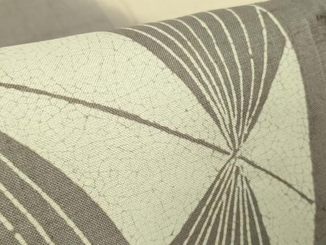 平和屋着物▽極上 訪問着 紬地 単衣 型染 毬 肌色地 逸品 未使用 DZAA8519kh5