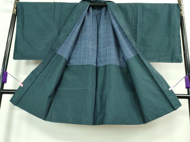 平和屋着物■極上　男性　紬　アンサンブル　キングサイズ　長羽織　逸品　未使用　DZAA8531kh5