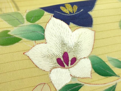 平和屋着物■極上　夏物　アンティーク　大正ロマン　九寸名古屋帯　刺繍　花丸文　金糸　逸品　DZAA8560kh5
