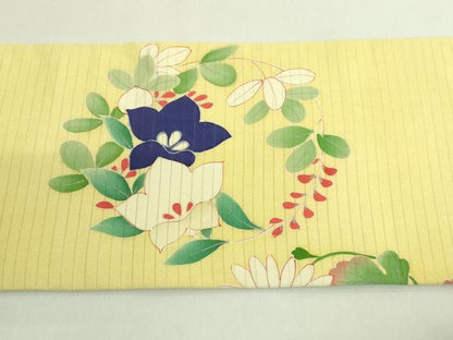 平和屋着物■極上　夏物　アンティーク　大正ロマン　九寸名古屋帯　刺繍　花丸文　金糸　逸品　DZAA8560kh5