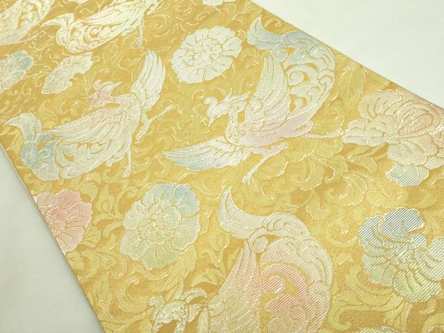 平和屋本店■極上　龍村美術織物　たつむら　六通柄袋帯　翔鳳彩花錦　金銀糸　逸品　DZAA8580kh5