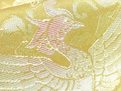 平和屋本店■極上　龍村美術織物　たつむら　六通柄袋帯　翔鳳彩花錦　金銀糸　逸品　DZAA8580kh5