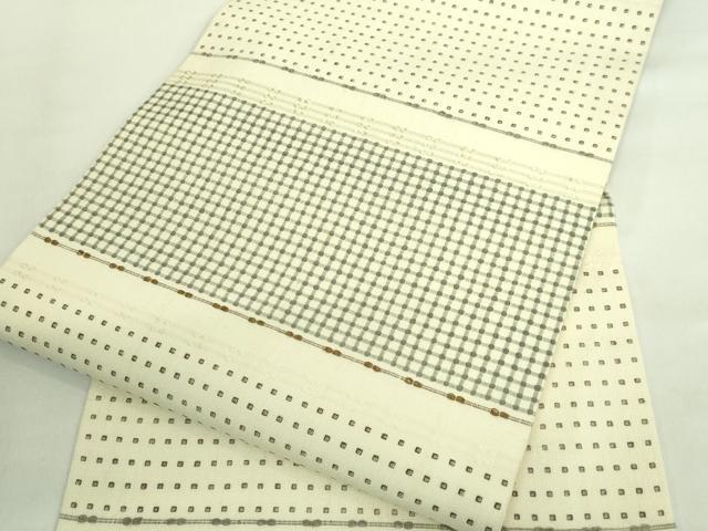 平和屋着物＊極上 夏物 九寸名古屋帯 抽象文様 逸品 DZAA8596kh5