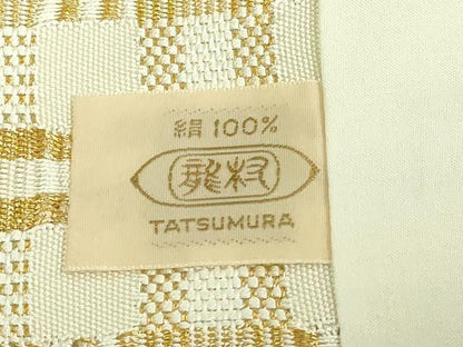 平和屋着物■極上　龍村美術織物　九寸開き名古屋帯　金吉野　金糸　逸品　DZAA8625kh5