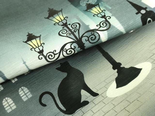 平和屋着物●極上　太鼓柄　京袋帯　WAKKA　ワッカ　黒猫　逸品　未使用　DZAA8633kh5