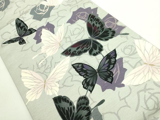 平和屋着物●極上 太鼓柄 京袋帯 WAKKA ワッカ 花蝶文 薔薇 逸品 DZAA8638kh5