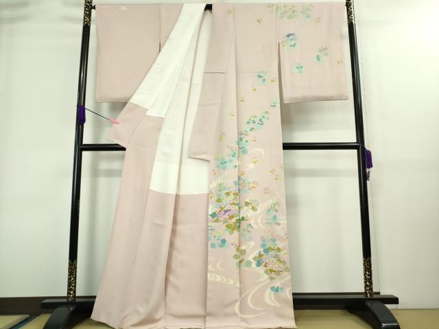 平和屋本店■極上　本加賀友禅作家　村田幸司　訪問着　紫陽花　あじさい　虹色地　逸品　DZAA8653kh5