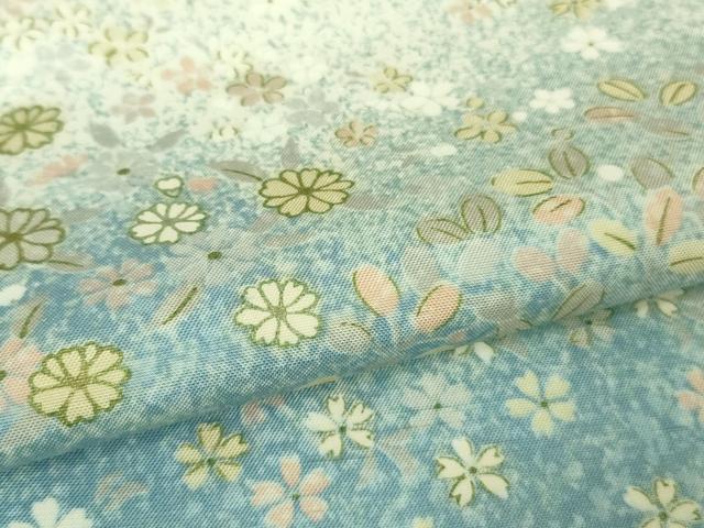 平和屋本店■極上　石川県指定無形文化財　牛首紬　白山工房　手織り　訪問着　舞花文　金彩　さが美扱い　逸品　DZAA8657kh5