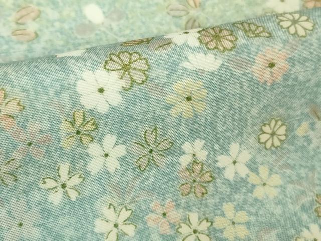 平和屋本店■極上　石川県指定無形文化財　牛首紬　白山工房　手織り　訪問着　舞花文　金彩　さが美扱い　逸品　DZAA8657kh5