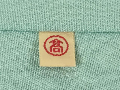 平和屋本店■極上　創業460年・千總　訪問着　駒刺繍　貝桶吉祥花文　水色地　金彩　高島屋扱い　逸品　DZAA8668kh5