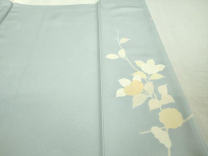 平和屋本店■極上　創業460年・千總　訪問着　ロング丈　駒刺繍　花舟　フロスティーブルー色地　金彩　逸品　DZAA8670kh5
