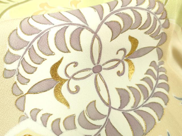 平和屋本店■極上　創業460年・千總　訪問着　駒刺繍　道長花唐草文　勿忘草色地　金彩　逸品　DZAA8671kh5