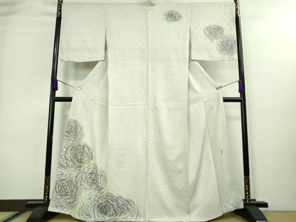 平和屋本店■極上　名門　藤娘きぬたや・総絞り　訪問着　薔薇　バラ　逸品　DZAA8682kh5