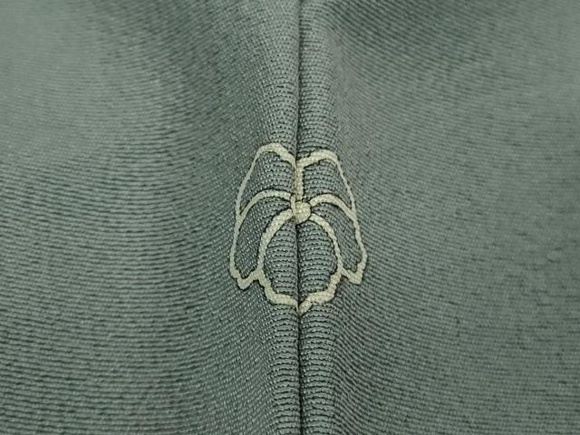 平和屋本店■極上　本加賀友禅作家　由水煌人　訪問着　蔦の葉　鬼灯　御召御納戸色地　逸品　DZAA8683kh5